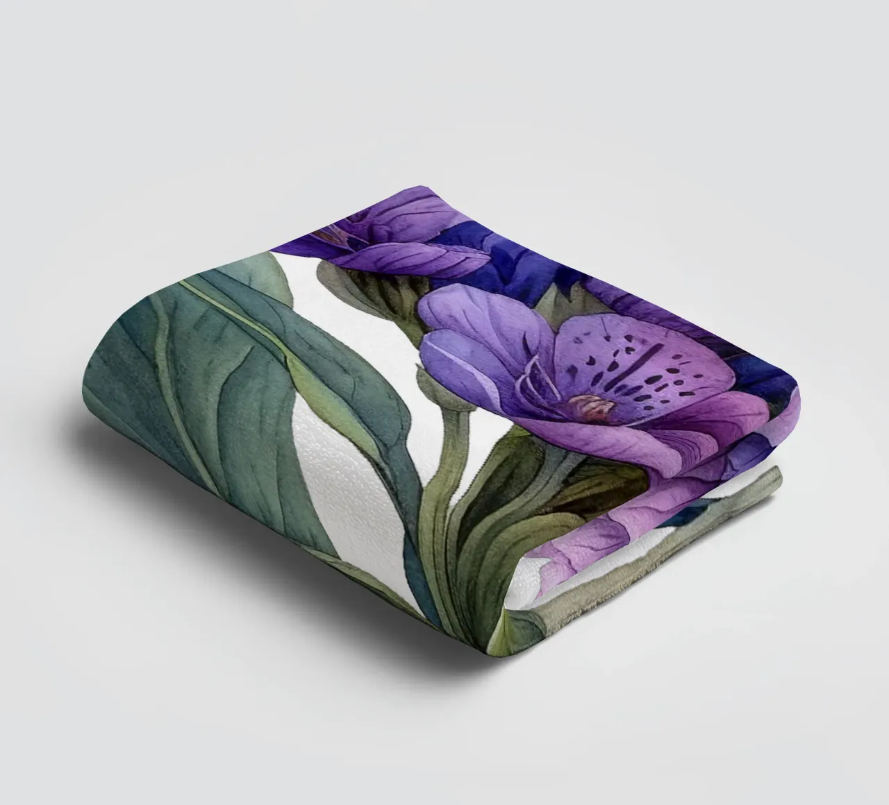 Valerian Flower towel by Bold Blooms