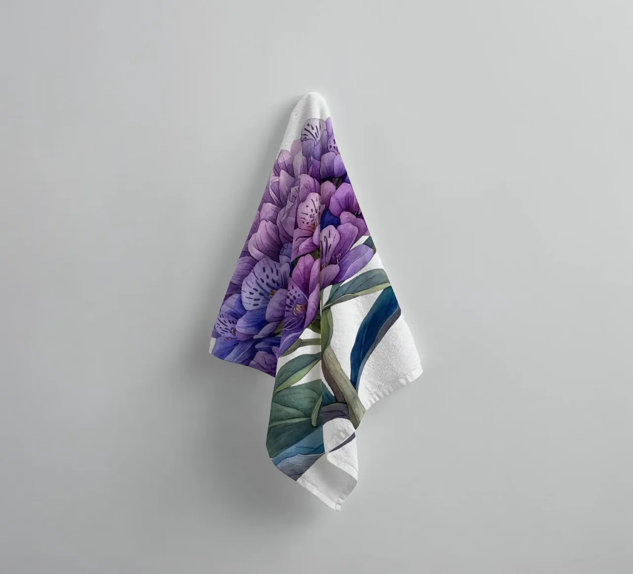 Valerian Flower towel by Bold Blooms