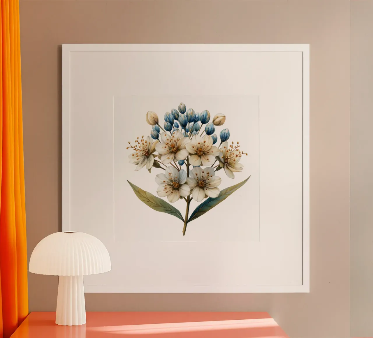Baldrianblüte Poster von Bold Blooms