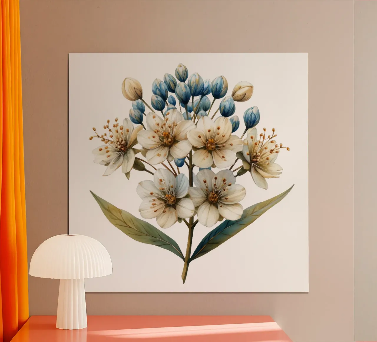 Baldrianblüte Poster von Bold Blooms