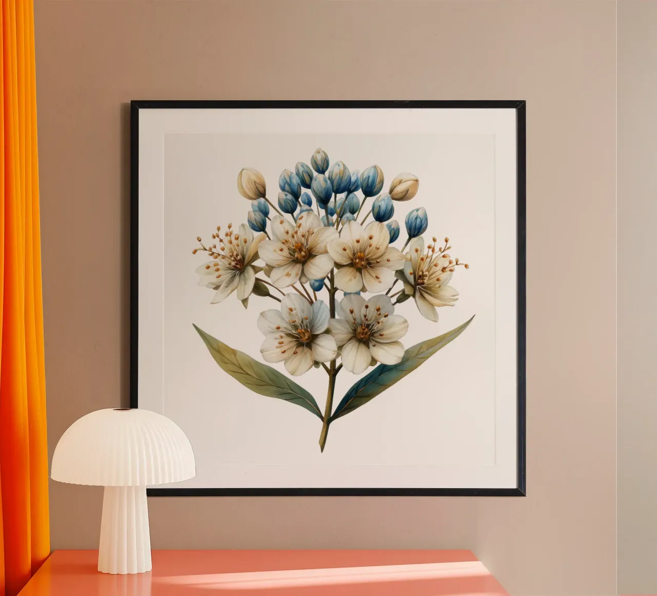 Baldrianblüte Poster von Bold Blooms