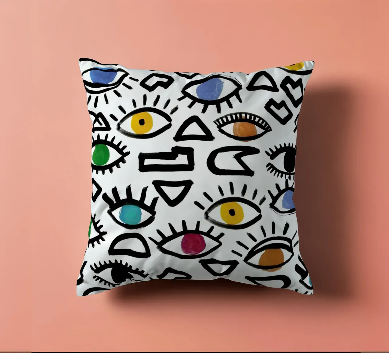 Geometric Eyes cuscino da Farina Kuklinski