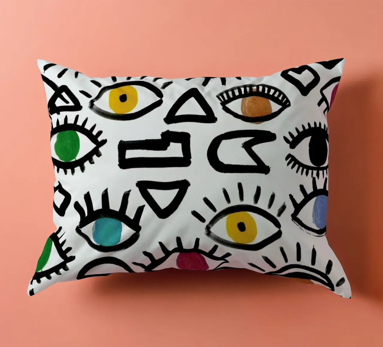 Geometric Eyes cuscino da Farina Kuklinski