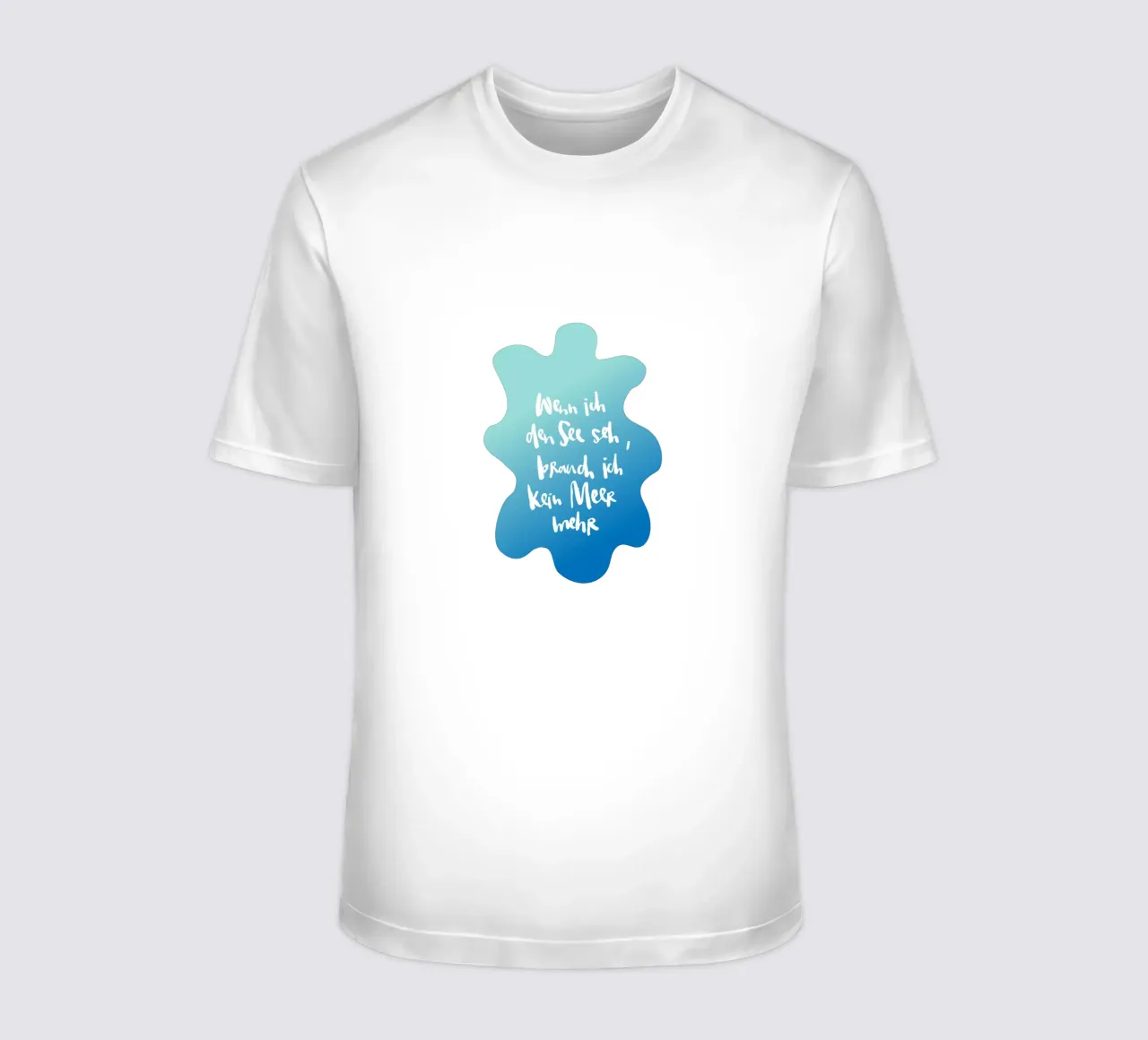 See vs. Meer t-shirt da Brushmeetspaper