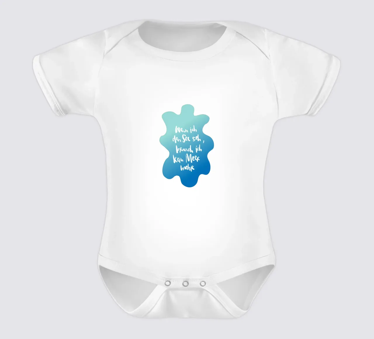 See vs. Meer body neonato maniche corte da Brushmeetspaper