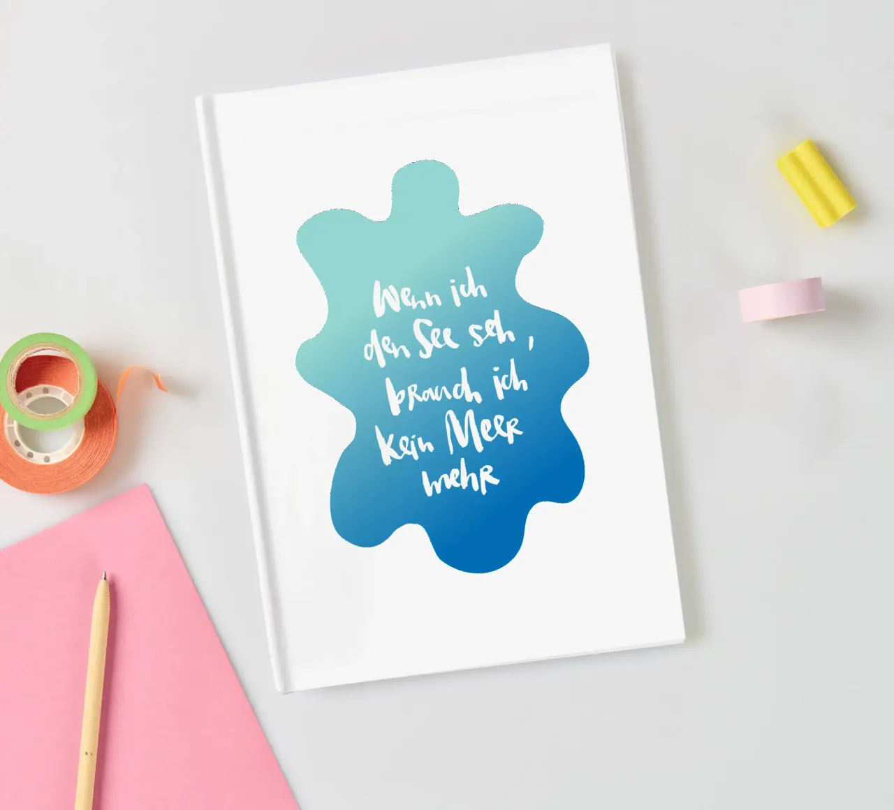 See vs. Meer notebook by Brushmeetspaper