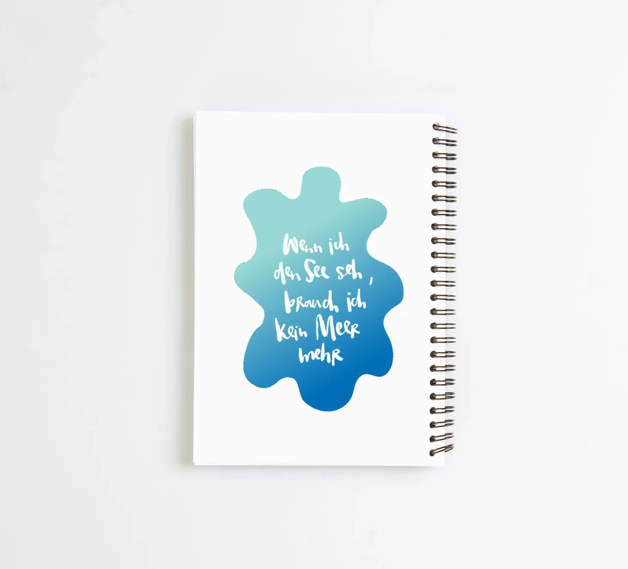 See vs. Meer spiral notebook by Brushmeetspaper