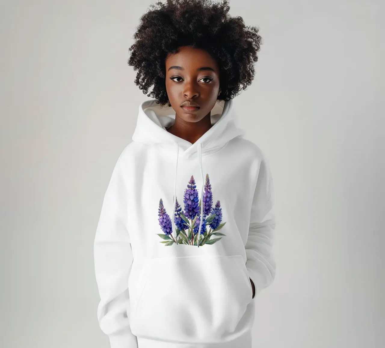 Fiore di Veronicastrum felpa con cappuccio da Bold Blooms