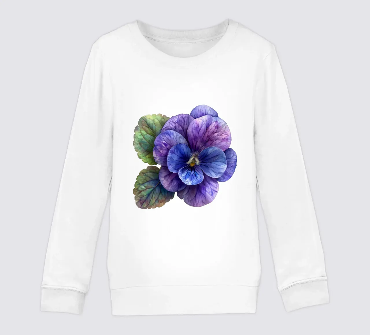 Fiore viola felpa bambino da Bold Blooms