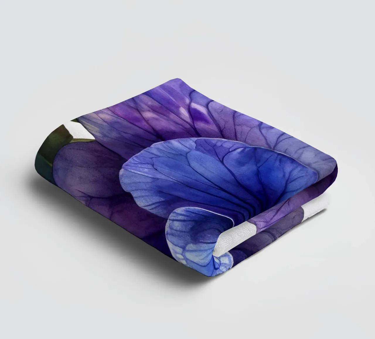 Violet Flower towel by Bold Blooms