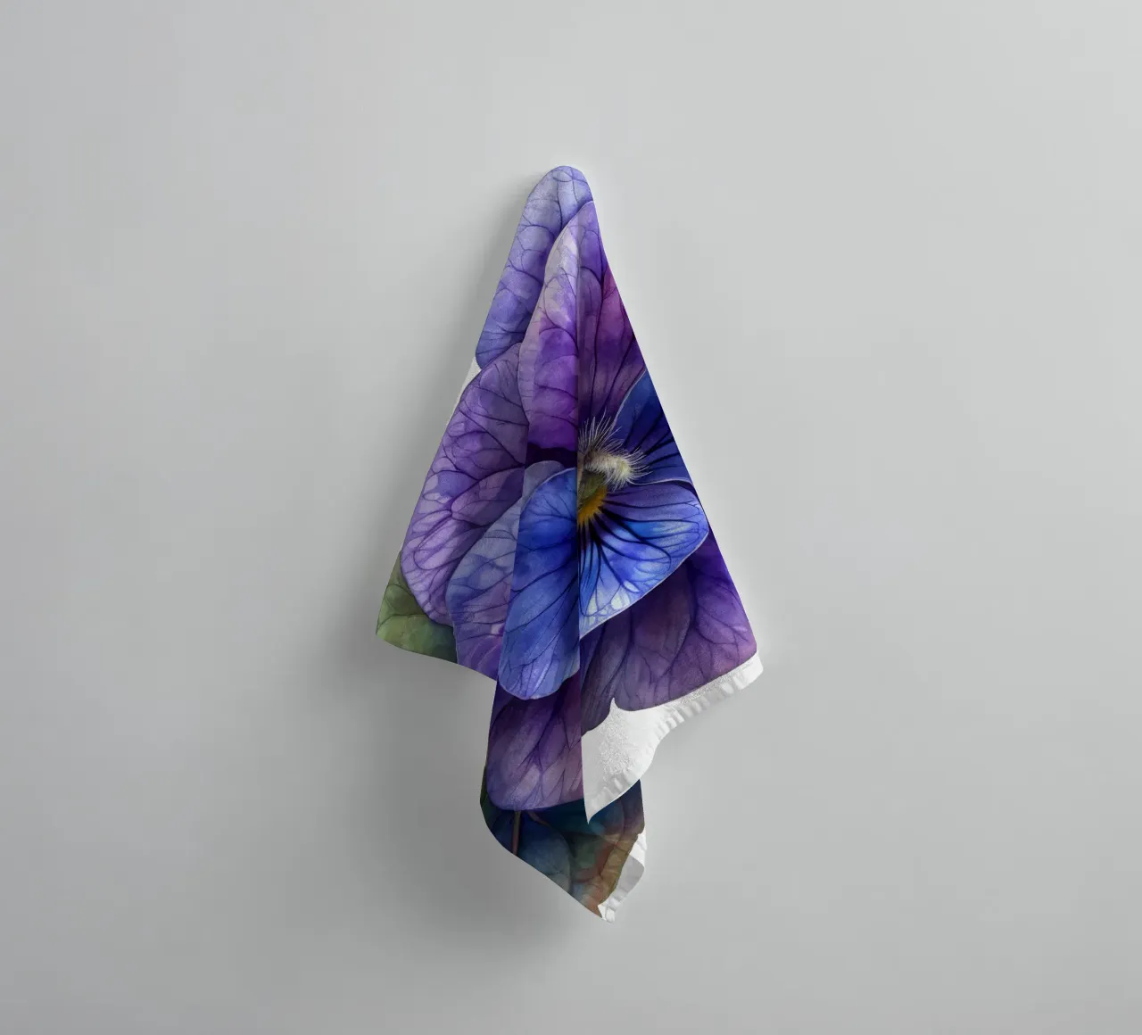 Violet Flower towel by Bold Blooms