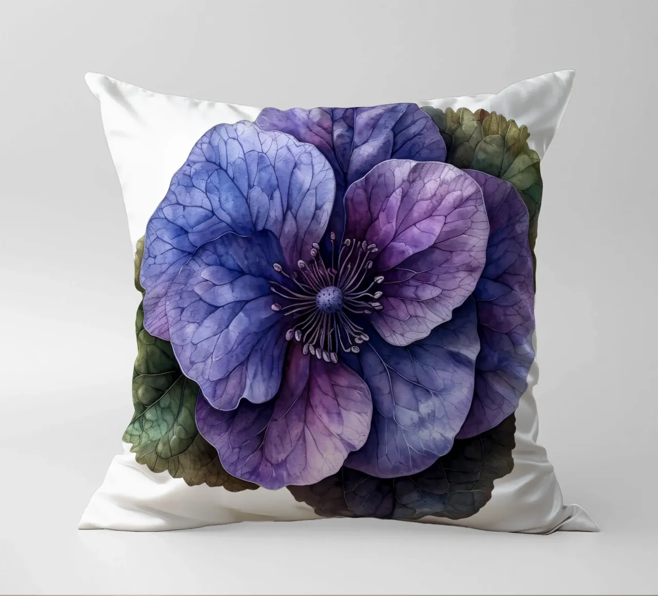 Fiore viola cuscino da Bold Blooms