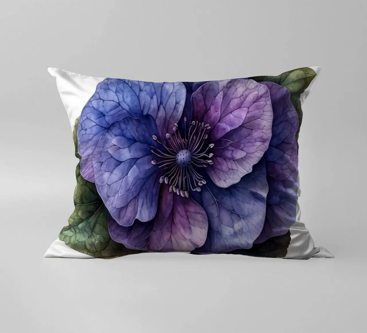 Fiore viola cuscino da Bold Blooms