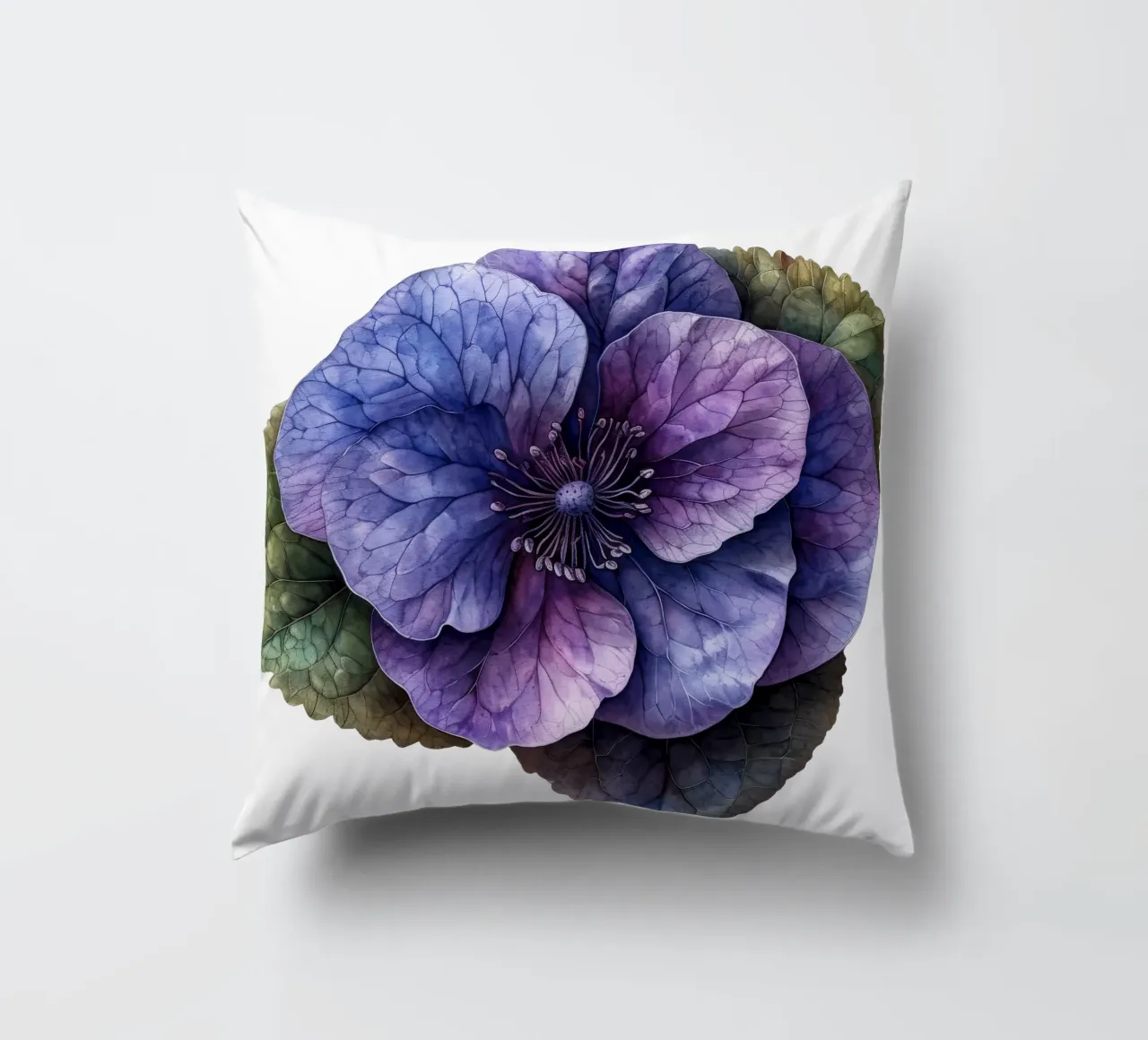 Fiore viola cuscino da Bold Blooms