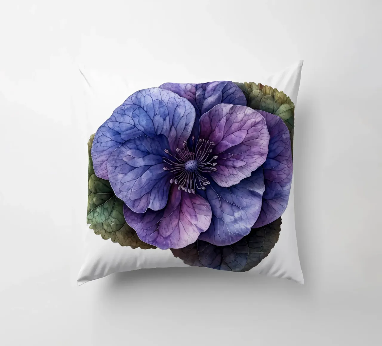 Fiore viola cuscino da Bold Blooms