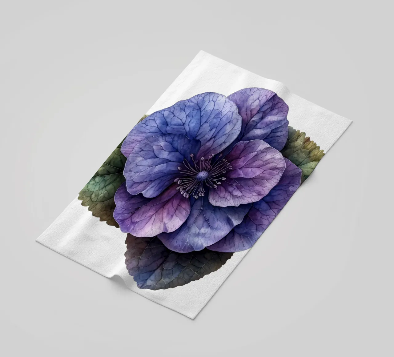 Fiore viola telo mare da Bold Blooms