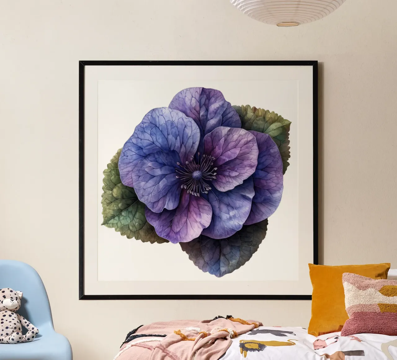 Violet Flower poster by Bold Blooms