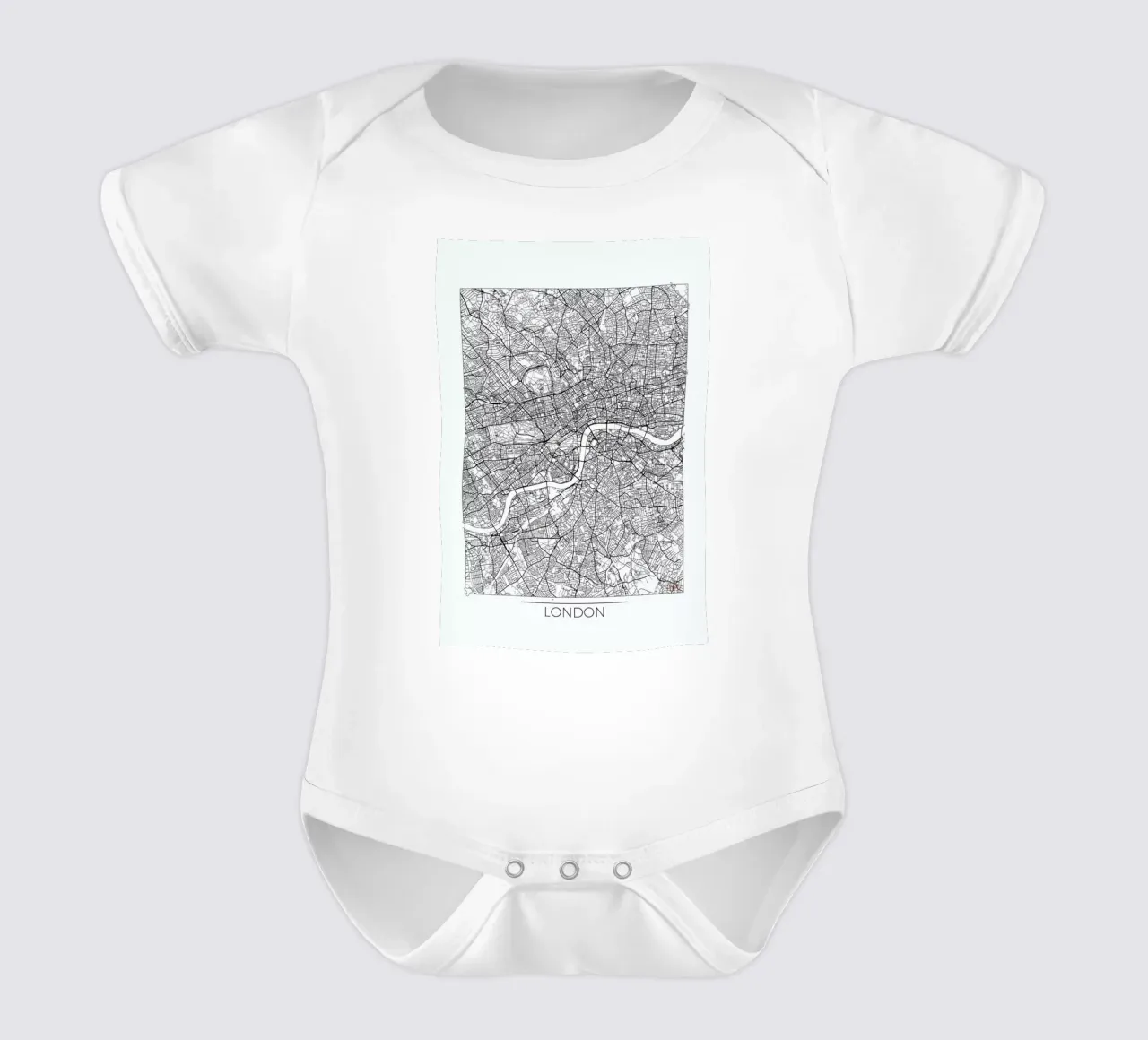 London Minimal body neonato maniche corte da Hubert Roguski