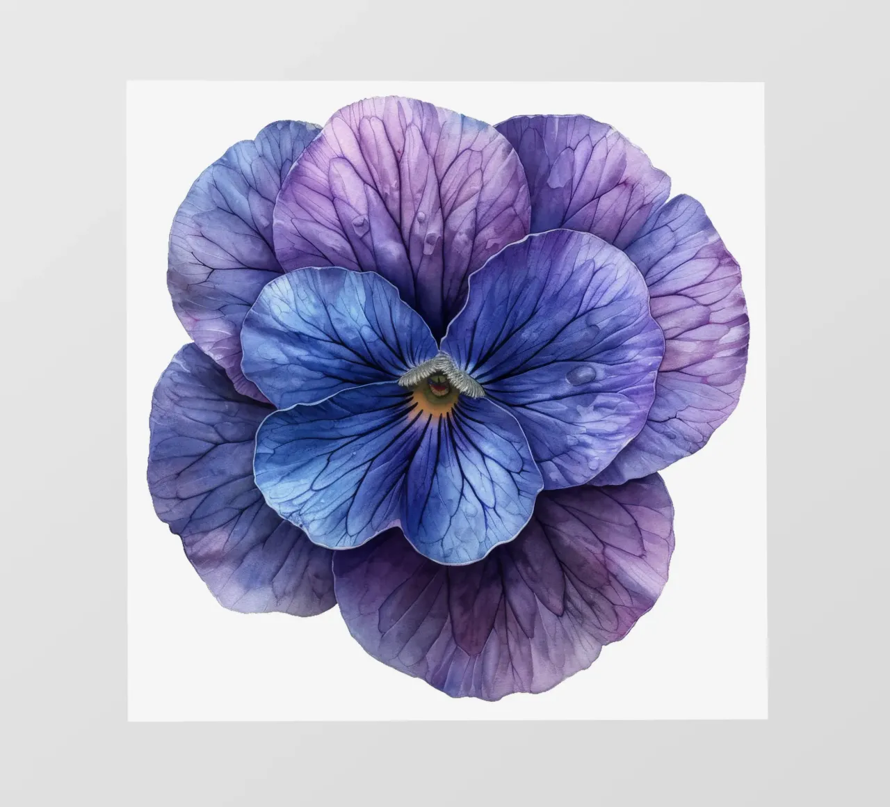 Flor de violeta papel para pared de Bold Blooms