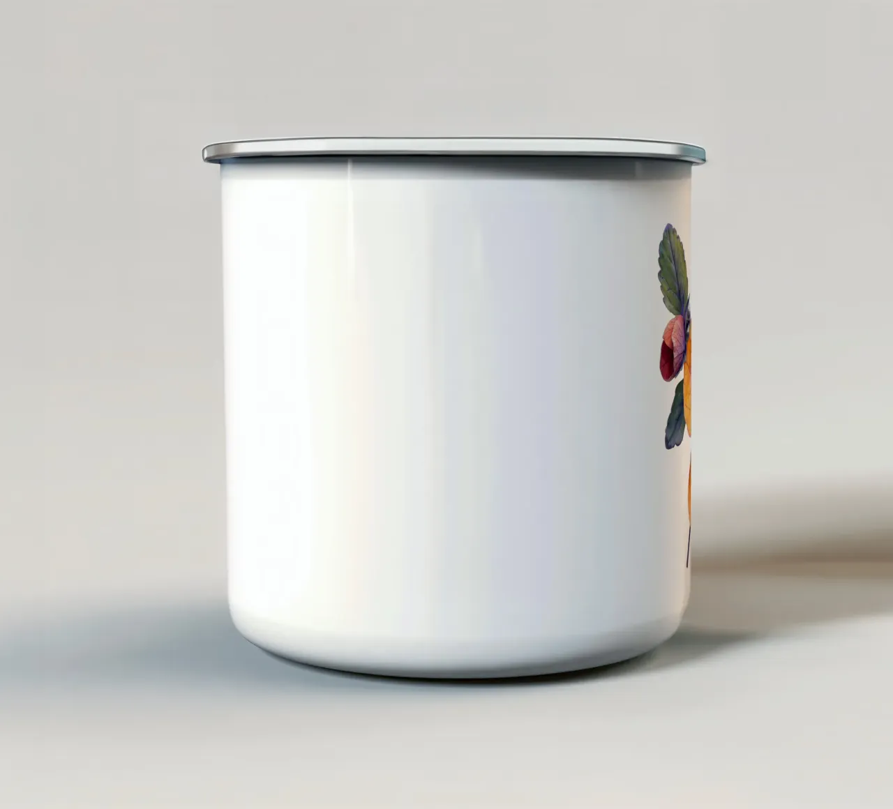 Fiordaliso tazza in smalto da Bold Blooms