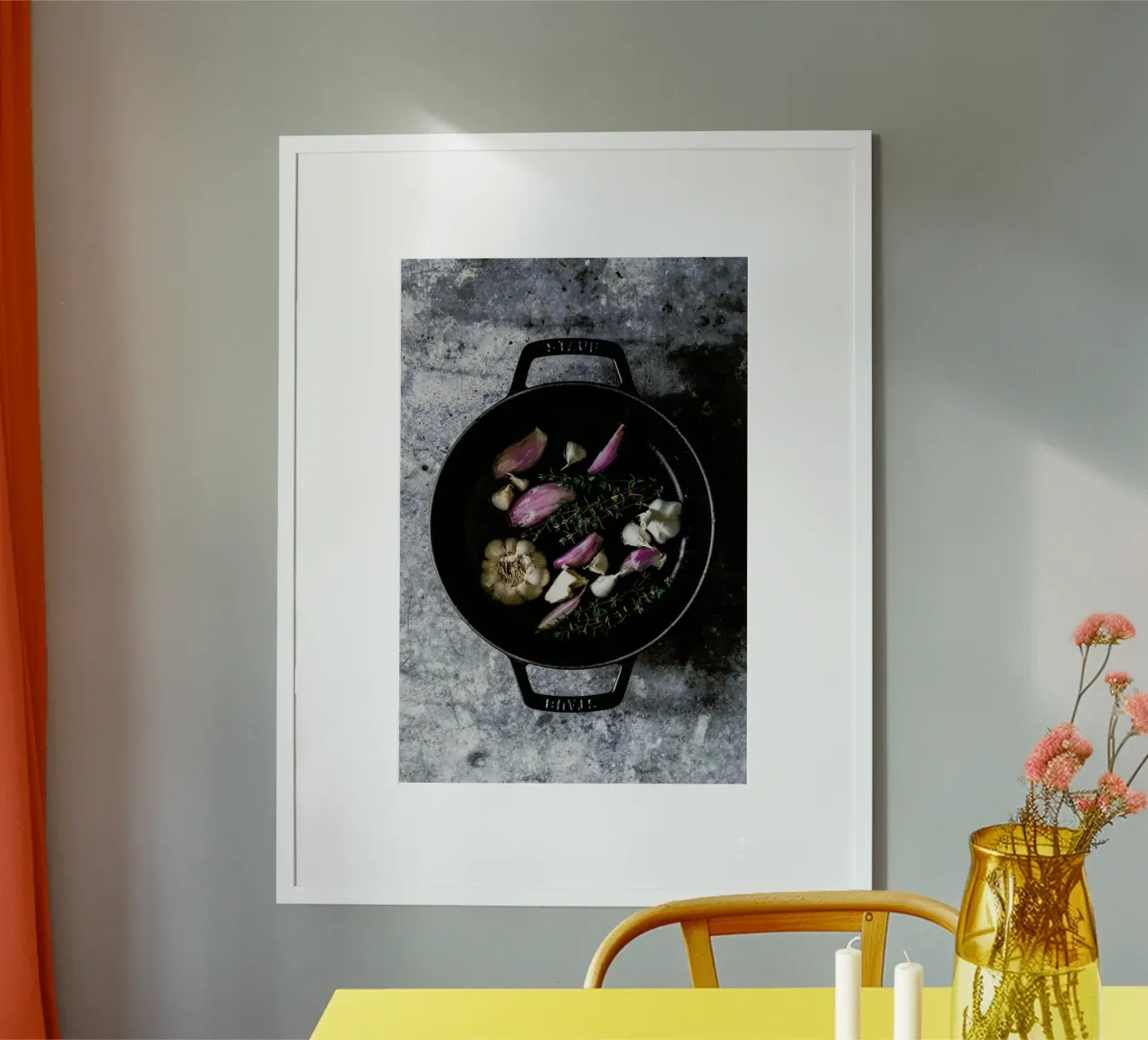 Vor dem Schmoren poster con telaio in plastica da Eat this