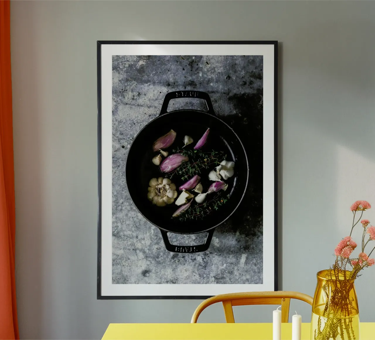 Vor dem Schmoren poster con telaio in plastica da Eat this
