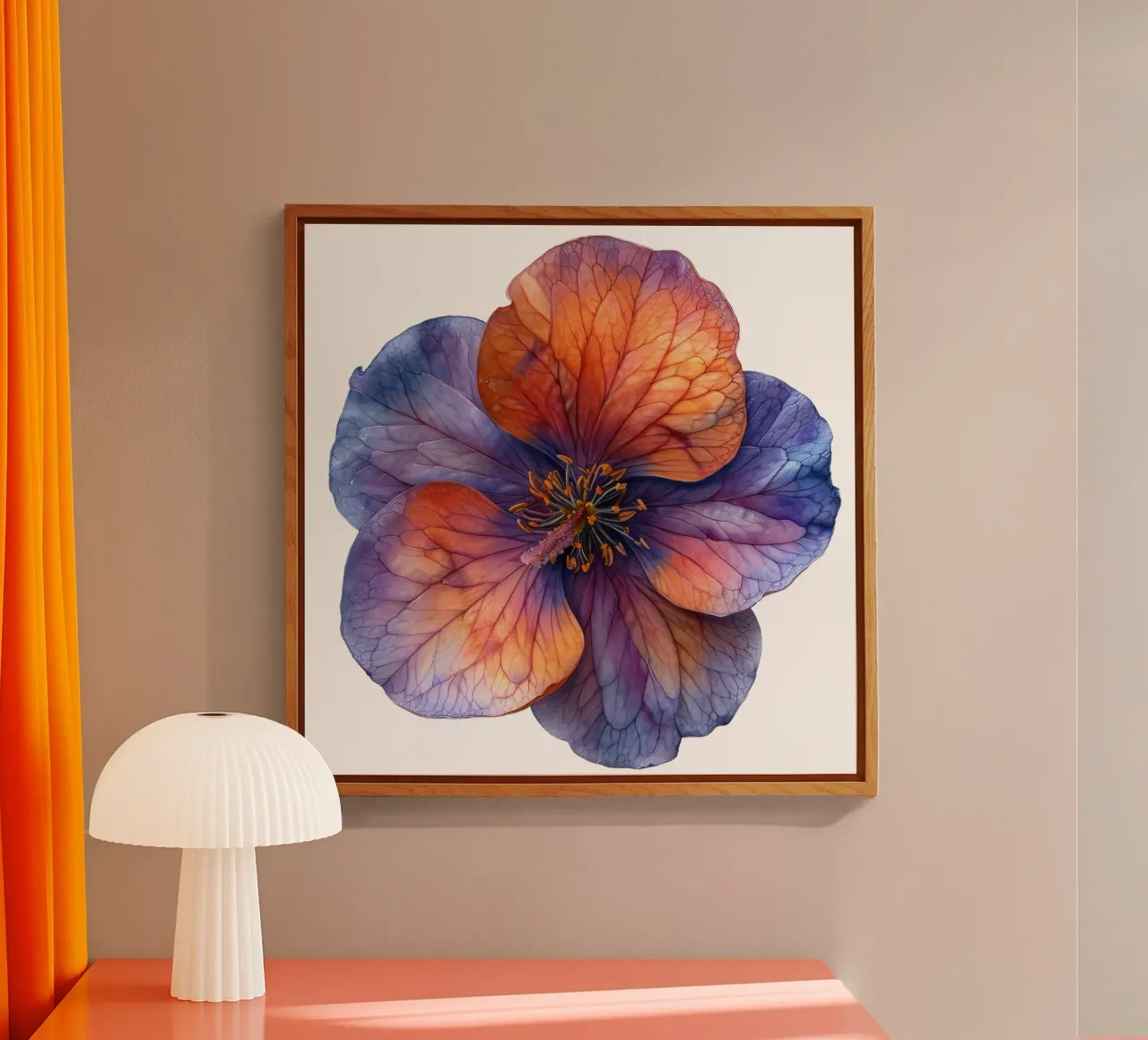 Wallflower acrylic glass by Bold Blooms