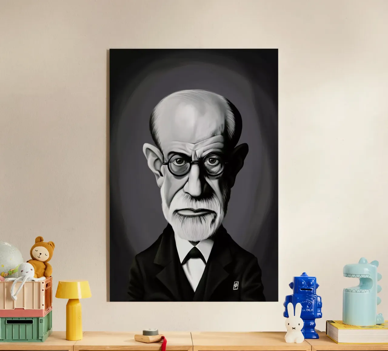 Sigmund Freud plexiglass da Rob Art | Illustration