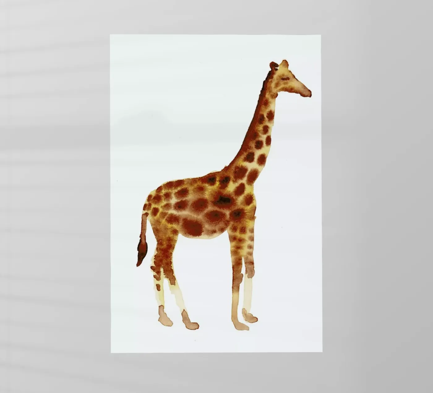 Giraffe pellicola backlit da Farina Kuklinski