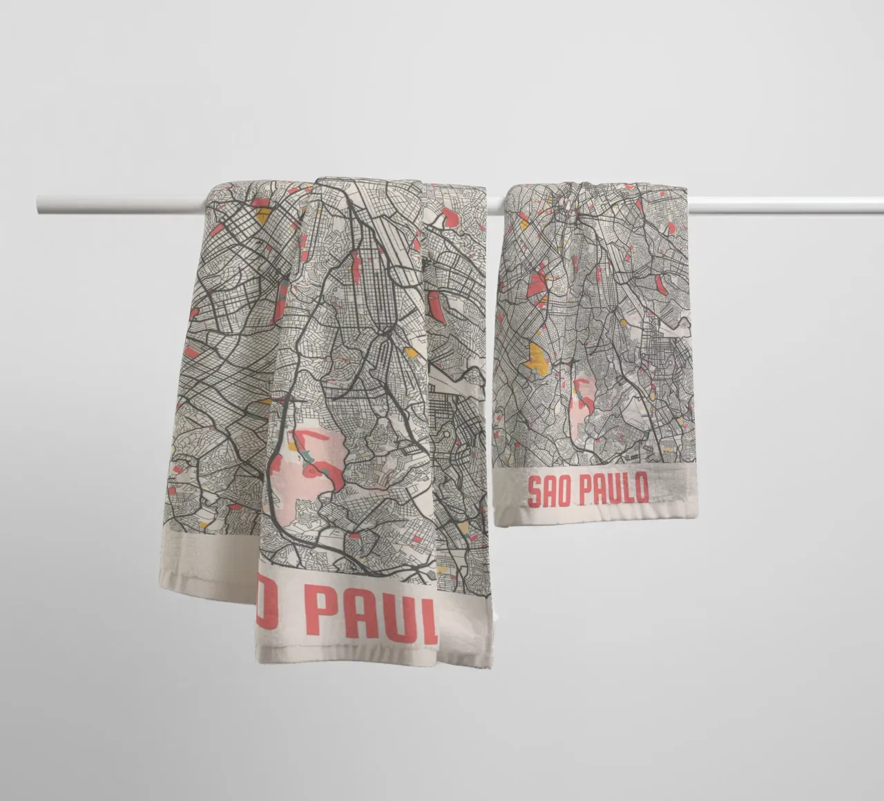 SAO PAULO badhanddoek van Travelstudio