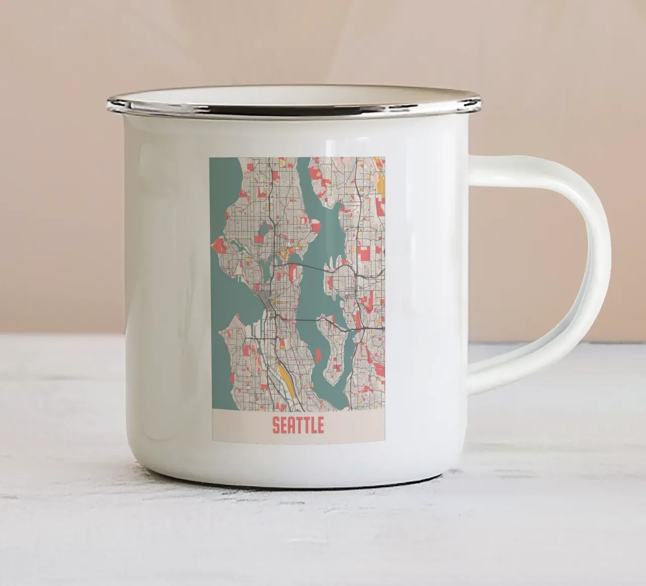 SEATTLE tazza in smalto da Travelstudio