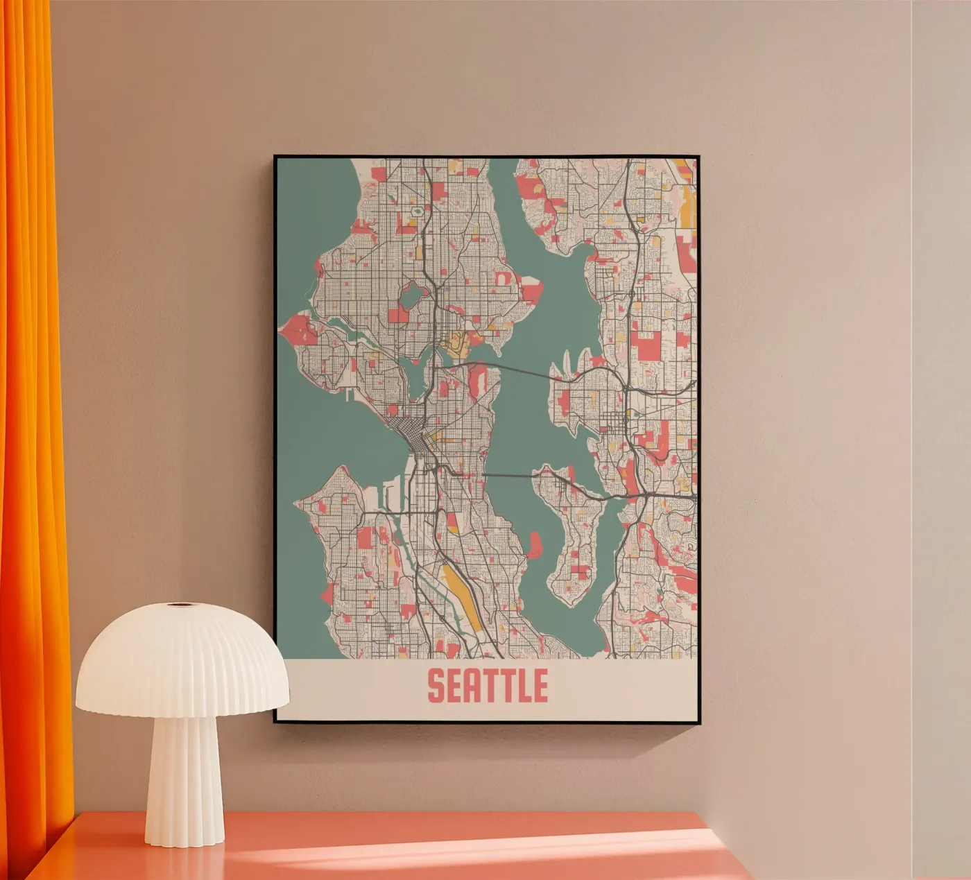 SEATTLE acryl van Travelstudio