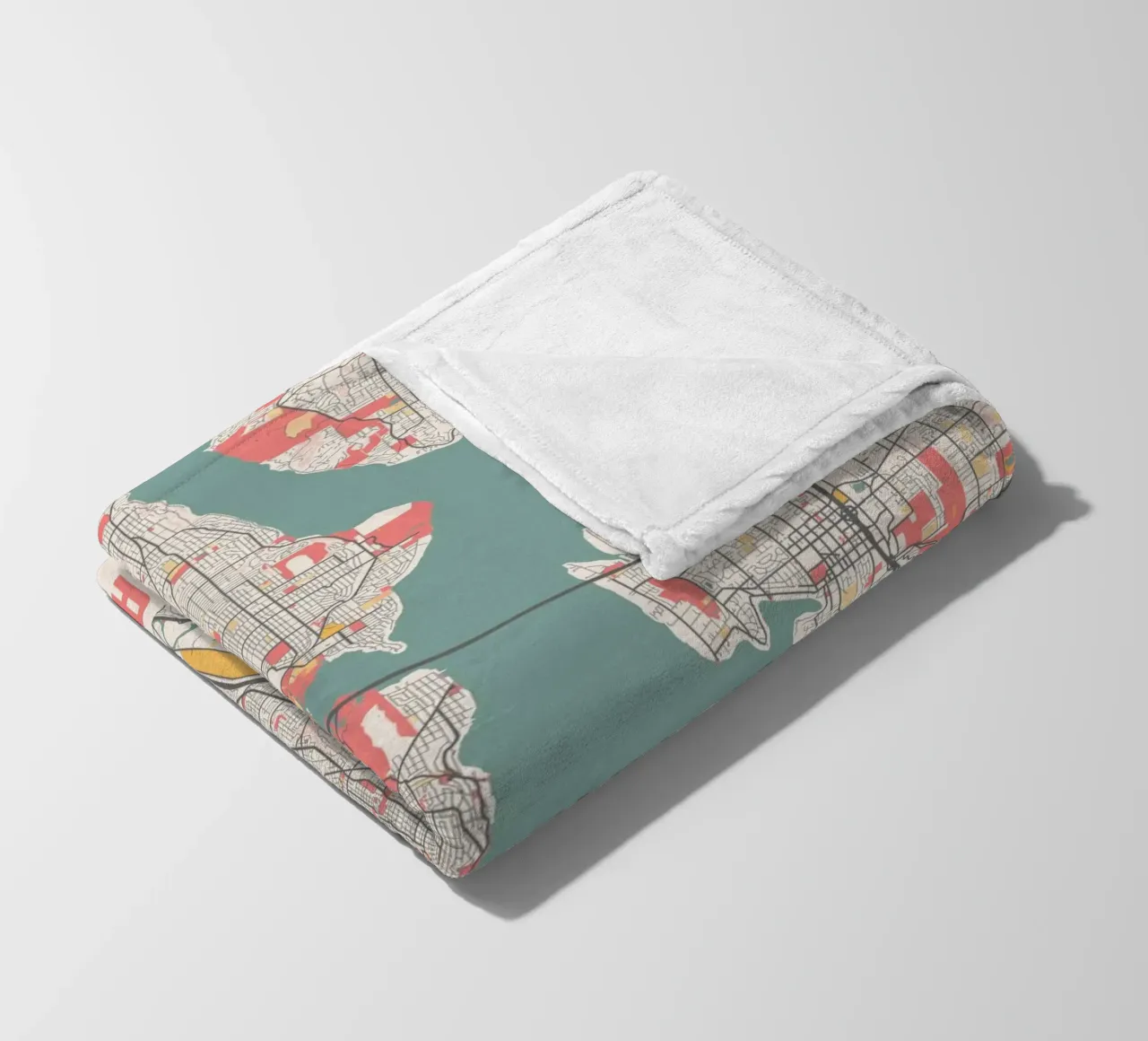 SEATTLE fleece blanket by Travelstudio