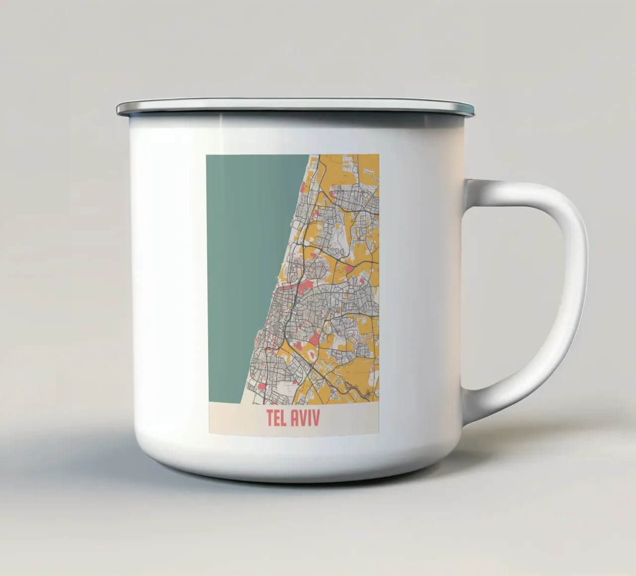 TEL AVIV tazza in smalto da Travelstudio