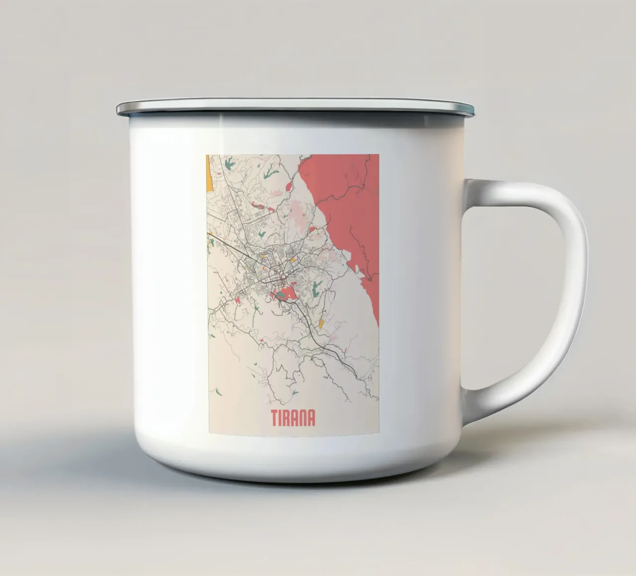 TIRANA tazza in smalto da Travelstudio