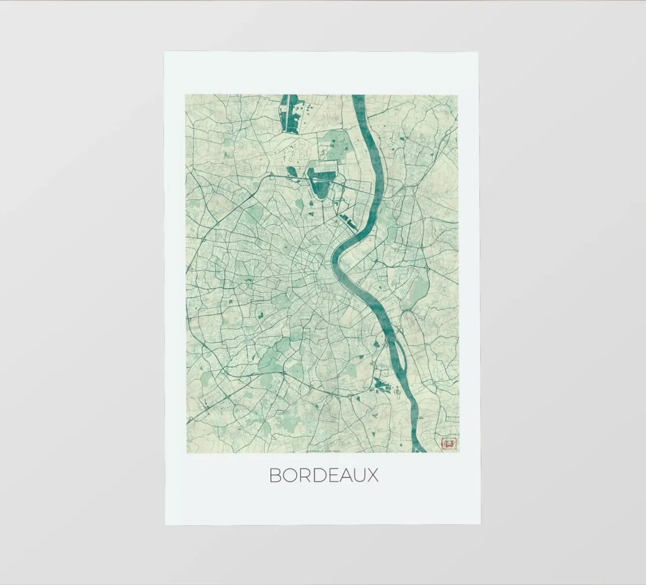 Bordeaux Vintage pvc cover by Hubert Roguski