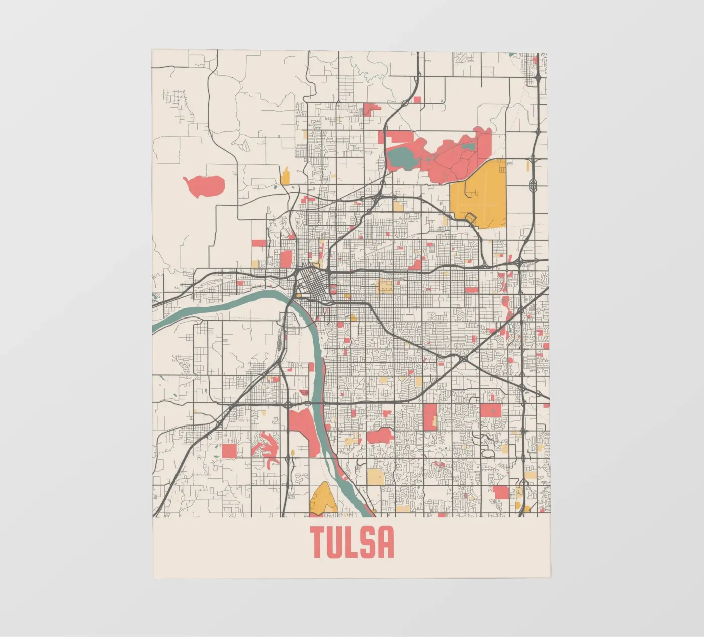 TULSA fotobehang van Travelstudio