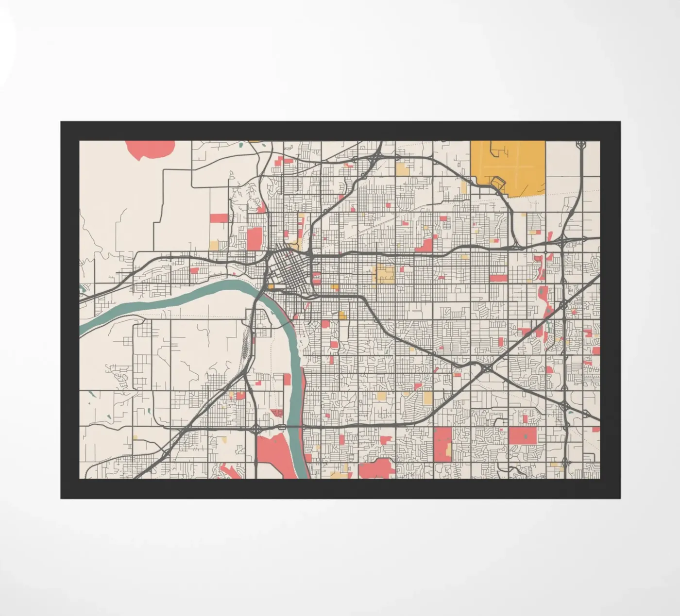 TULSA Fußmatte von Travelstudio