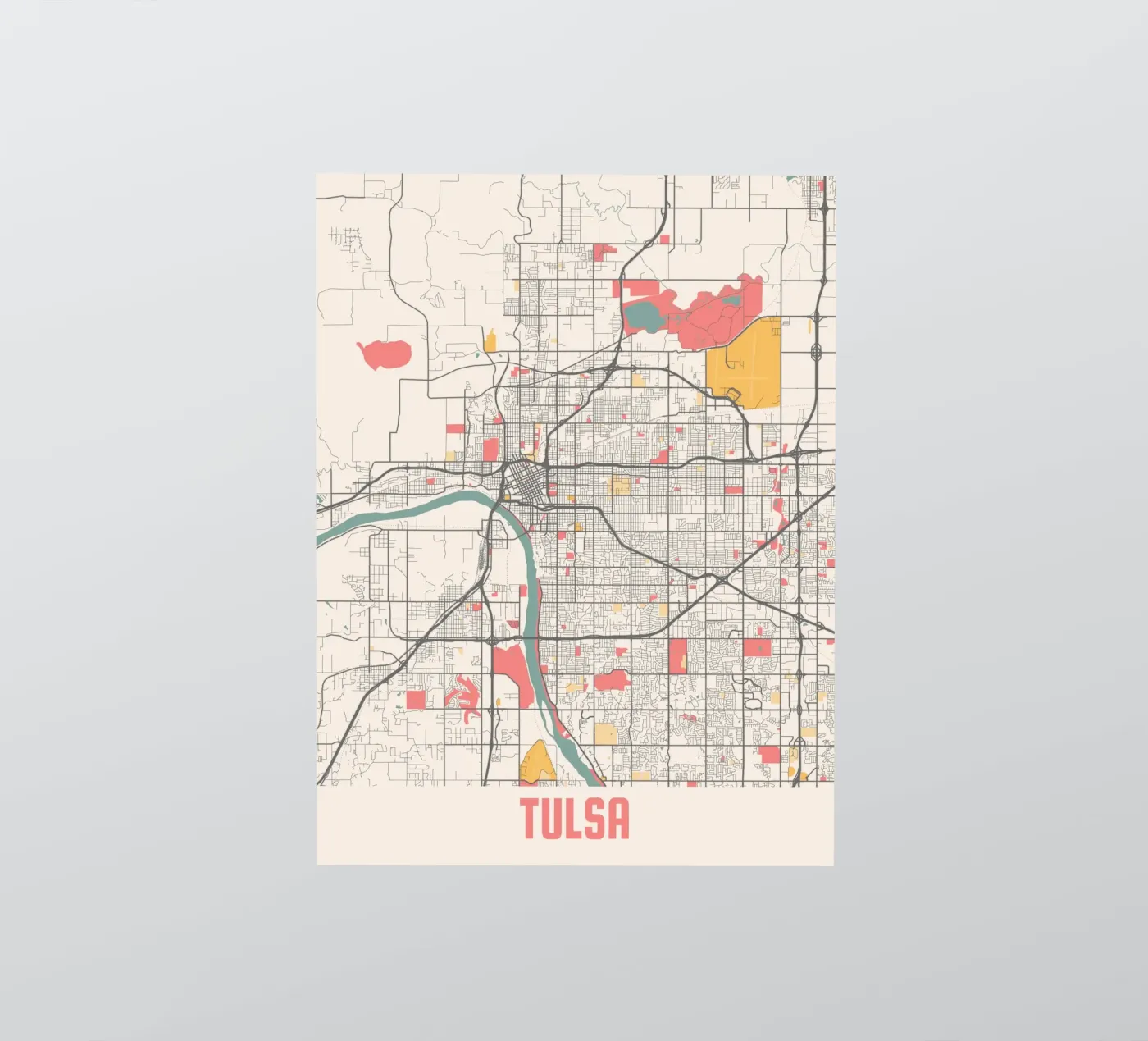 TULSA sticker van Travelstudio