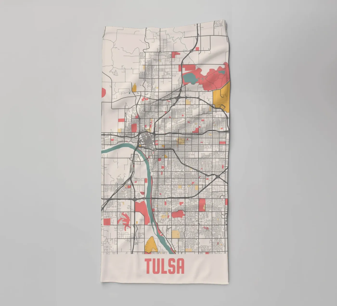TULSA badhanddoek van Travelstudio