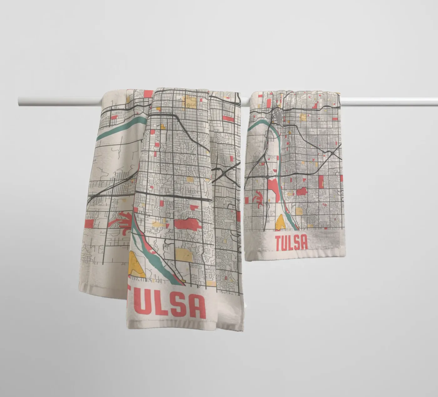 TULSA badhanddoek van Travelstudio