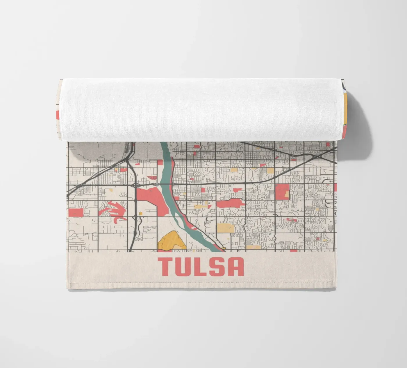 TULSA beach towel by Travelstudio