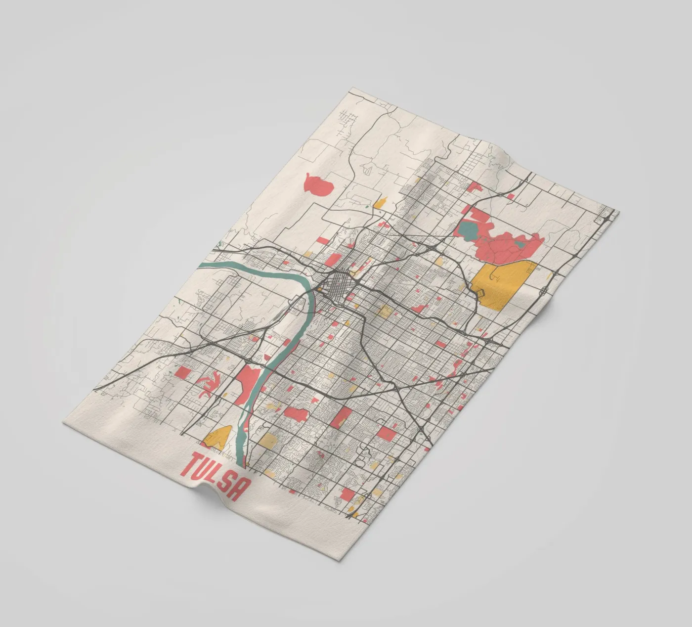 TULSA beach towel by Travelstudio