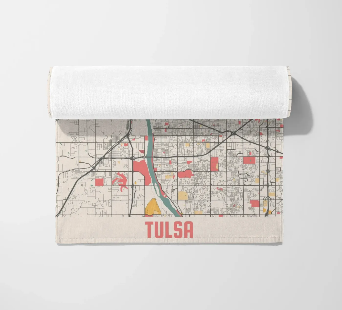 TULSA beach towel by Travelstudio