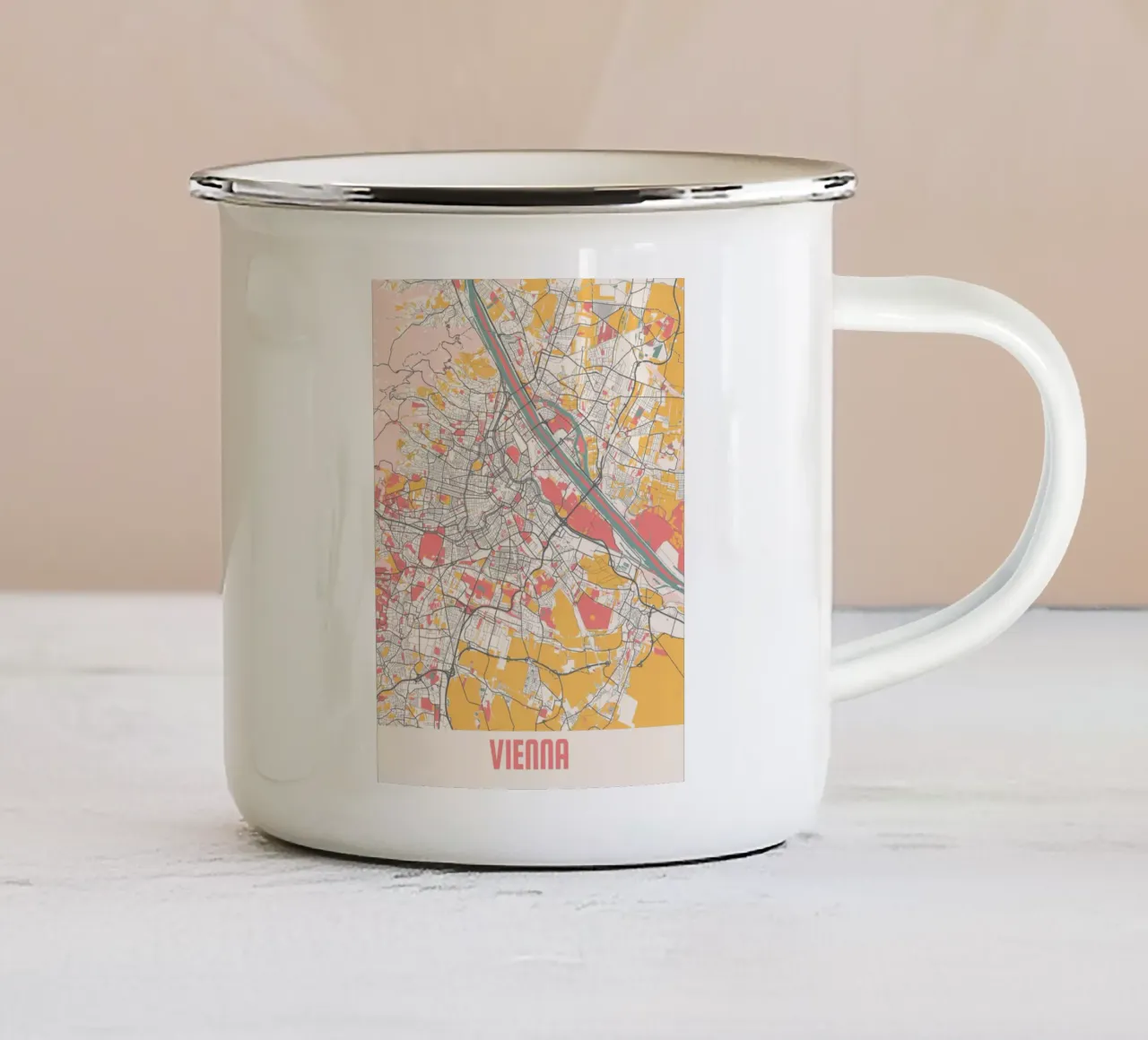 VIENNA tazza in smalto da Travelstudio
