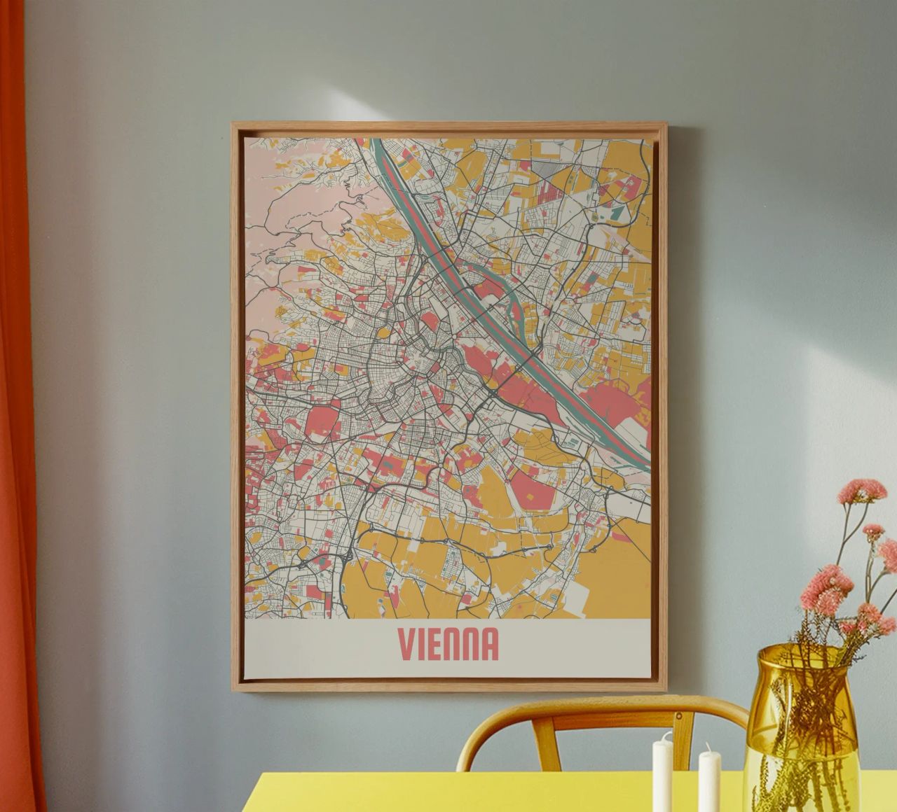 VIENNA Leinwand von Travelstudio