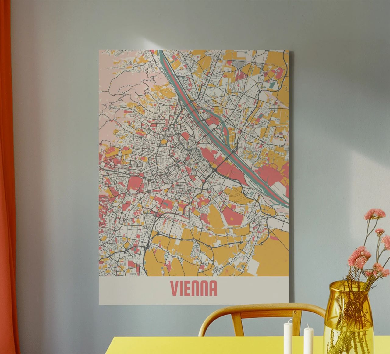 VIENNA Leinwand von Travelstudio