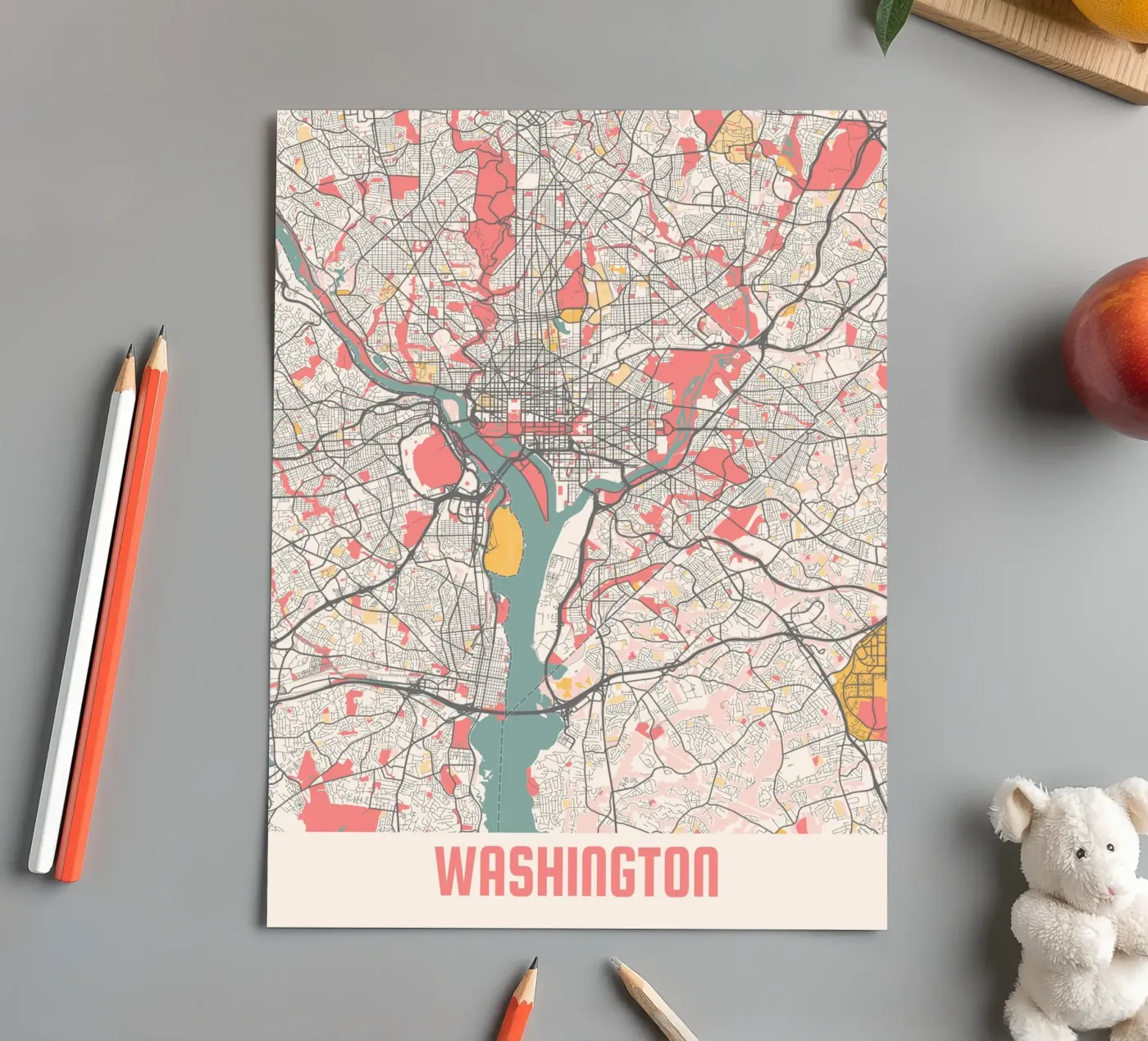 WASHINGTON sticker sheet by Travelstudio