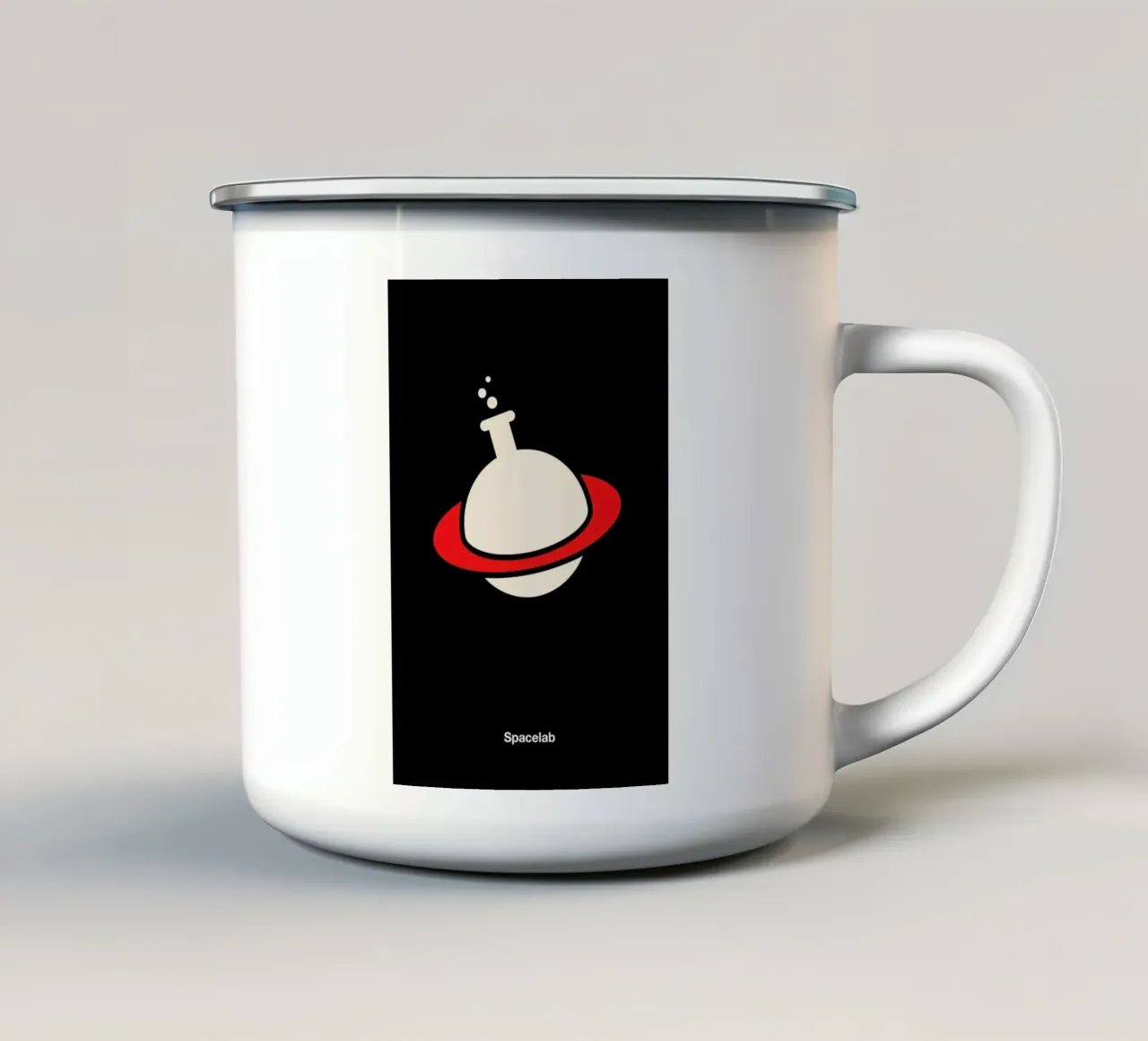 Spacelab tazza in smalto da Viktor Hertz