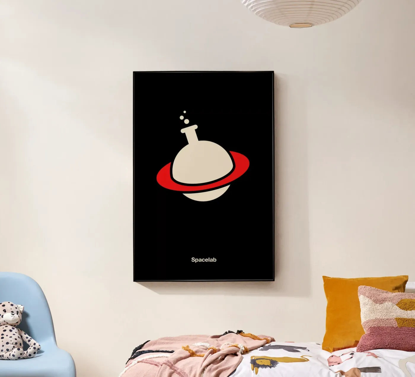 Spacelab acryl van Viktor Hertz